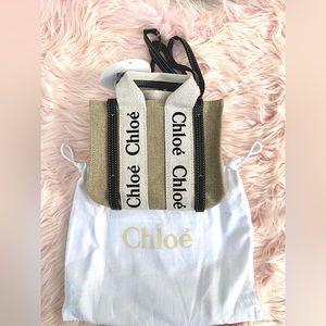 CHLOE MINI WOODY TOTE BAG